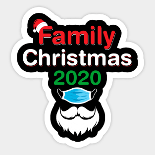 Quarantine Christmas 2020, Cute Xmas Pajamas Family Gifts Tee Sticker